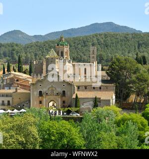 In Spagna, in Catalogna, provincia di Tarragona, Alt Camp comarca, La Ruta del Cister, Aiguamurcia, monastero di Santes Creus Foto Stock