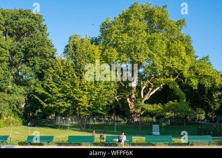 Francia, Parigi, il Parc Monceau Foto Stock