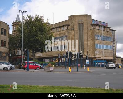 Art Deco vecchio co-operativa edificio Kirklees a Huddersfield nello Yorkshire Inghilterra Foto Stock