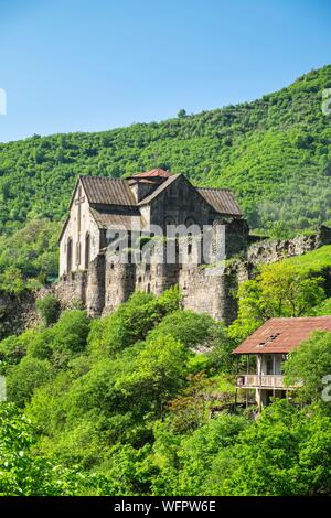 Armenia, regione di Lorri, monastero di Akhtala, 10esimo secolo il monastero fortificato Foto Stock