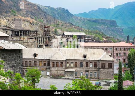Armenia, regione di Lorri, Debed valley, Alaverdi, la vecchia fabbrica di rame Foto Stock