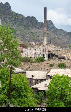 Armenia, regione di Lorri, Debed valley, Alaverdi, la vecchia fabbrica di rame Foto Stock