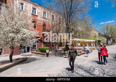 Armenia, regione Shirak, Gyumri, storico quartiere o Kumayri, Ryzhkov street Foto Stock