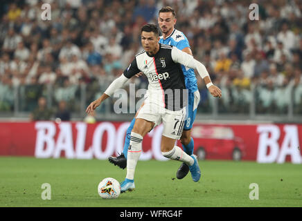 Torino, Italia. 31 Agosto, 2019. Serie A CALCIO, Juventus Football Club contro la Societ&#xe0; Sportiva Calcio Napoli; Cristiano Ronaldo della Juventus - solo uso editoriale. Credit: Azione Plus immagini di sport/Alamy Live News Foto Stock