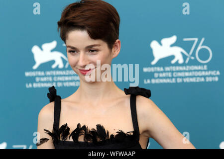 L'Italia, Lido di Venezia, 31 agosto 2019 : Mariana Di Girolamo al photocall di "Ema" film di Pablo Larrain, durante il 76° Festival del Cinema di Venezia Foto Stock