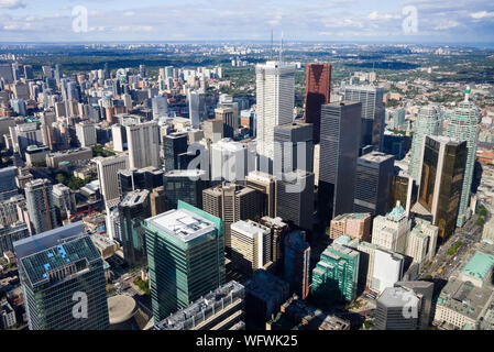 Vista aerea di Toronto Foto Stock