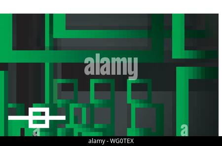 Vettore astratto moderne piazze sfondi . nero con un gradiente verde. eps 10 template Illustrazione Vettoriale