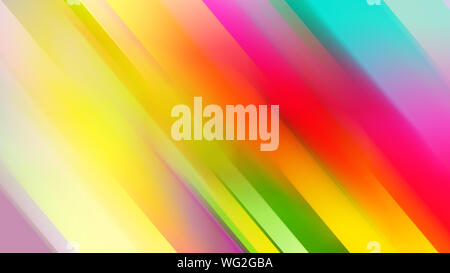 Rainbow strisce diagonali multicolore di luce, Rainbow sfondo con linee rette. linee sfocate sfondo astratto con gradiente Foto Stock