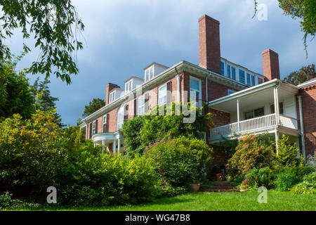 Lungo pendio mansion - una di tipo federale estate home in Beverly, MA. Foto Stock