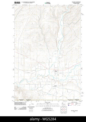 USGS TOPO Map Stato di Washington WA Touchet 20110914 TM il restauro Foto Stock