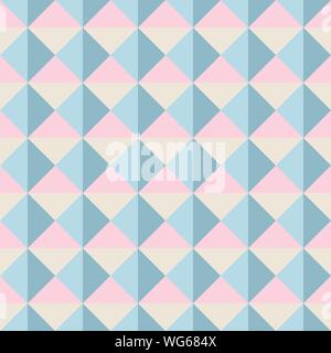 Abstract seamless pattern con quadrati e triangoli. Colorato sfondo vettoriale EPS10 Illustrazione Vettoriale