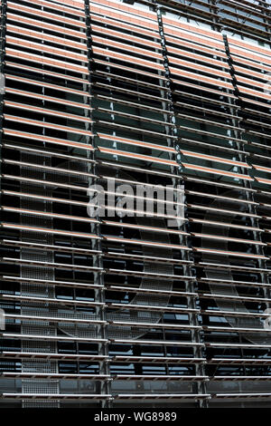 Millennium Point facciata di edificio dettaglio, Birmingham, West Midlands, England, Regno Unito Foto Stock
