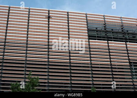 Millennium Point facciata di edificio dettaglio, Birmingham, West Midlands, England, Regno Unito Foto Stock