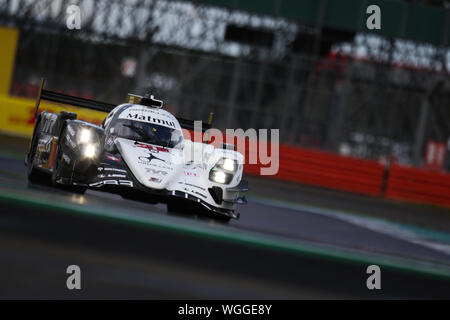 Silverstone, UK. 01 Sep, 2019. REBELLION RACING ribellione R13 pilotato da Bruno Senna, Gustavo Menezes & Norman Nato durante il FIA World Endurance Championship sul circuito di Silverstone, Silverstone, in Inghilterra il 1 settembre 2019. Foto di Jurek Biegus. Credit: UK Sports Pics Ltd/Alamy Live News Foto Stock