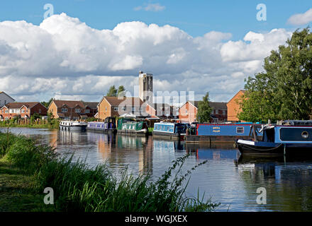 Il Stainforth e Keadby Canal, Thorne, South Yorkshire, Inghilterra, Regno Unito Foto Stock