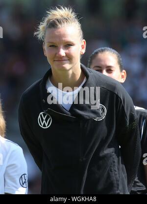 Kassel, Deutschland. 31 Ago, 2019. firo: 31.08.2019 Calcio, 2019/2020 donne, signori. Em - Qualifica, squadra nazionale Germania - Montenegro 10: 0 verticale. Alexandra Popp | Utilizzo di credito in tutto il mondo: dpa/Alamy Live News Foto Stock