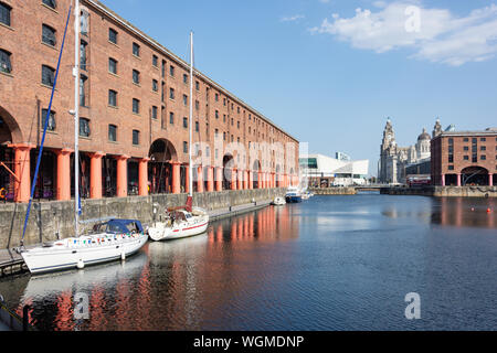 Royal Albert Dock, Liverpool Waterfront, Liverpool, Merseyside England, Regno Unito Foto Stock