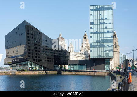 L'isola di Mann edifici, Canning Dock Liverpool Waterfront, Liverpool, Merseyside England, Regno Unito Foto Stock