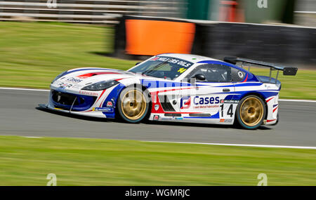 Auto 14, si brucia, Rob Boston Racing Foto Stock