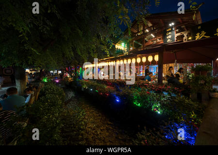 Antica città di Lijiang, Yunnan Foto Stock