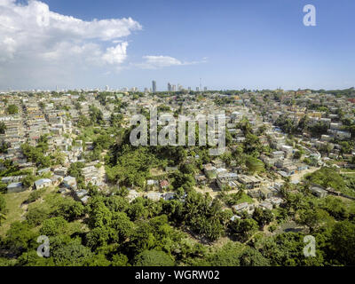 Vista panoramica della città di Santo Domingo, Repubblica Dominicana Foto Stock