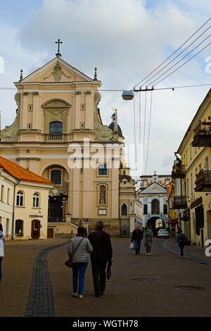 Chiesa di Santa Teresa a Vilnius, Lituania Foto Stock