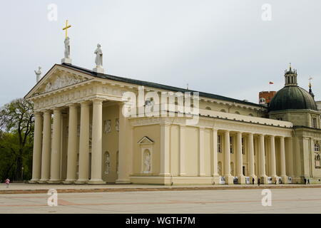 Cattedrale di Vilnius a Vilnius, Lituania Foto Stock