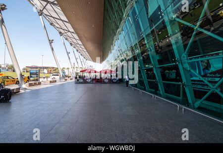 Tirana, Albania - Luglio 2019: l'Aeroporto Internazionale di Tirana Nene Tereza. Foto Stock