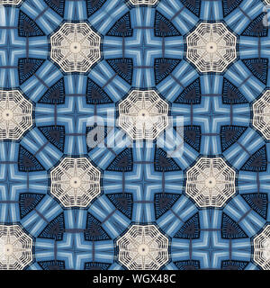 Interessanti forme per creare un bellissimo design simmetrico modello che può essere facilmente rivestito di piastrelle Foto Stock