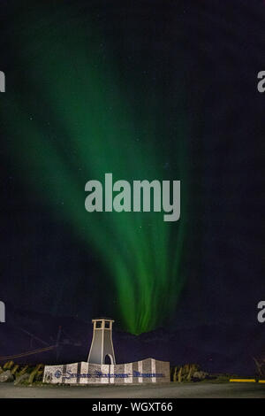 Luci del nord, noto anche come aurora boreale, Seward, Alaska Foto Stock