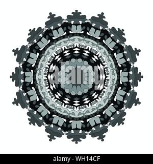 Mandala etnici tribali ornamento. illustrazione vettoriale Illustrazione Vettoriale