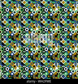 Astratta geometrica perfetta mosaico di background design colorato - illustrazione vettoriale Illustrazione Vettoriale