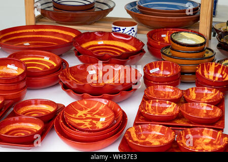 Stand commerciali e punti vendita alimentari a Chatsworth House Country Fair 2019,Peak District,Derbyshire.England Regno Unito Foto Stock