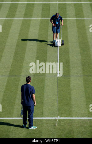 Motivazione del personale centro preparazione di corte a Aegon International 2017, Eastbourne, Inghilterra. Lunedì, 26 Giugno, 2017 - Devonshire Park, Eastbourne, Inghilterra. Foto Stock