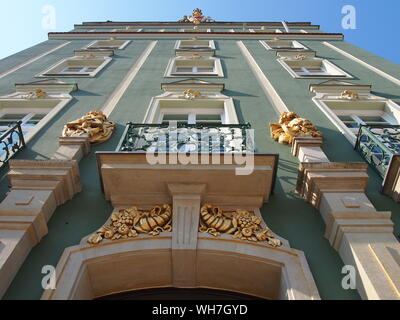 Architettura classica a Szczecin Polonia: Architettura decorativa - Ufficio governativo di Szczwecin Foto Stock
