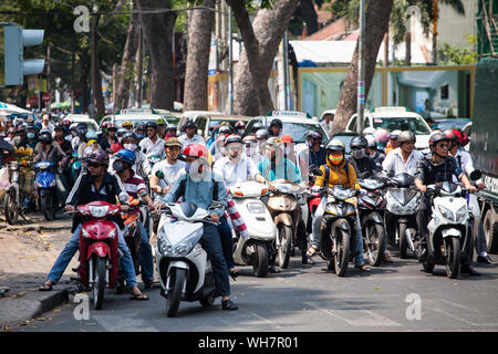 Modalità popolare di trasporto, Ho Chi Minh City, Vietnam Foto Stock