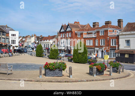 Abbey verde battaglia nel centro città e vicino a Hastings, East Sussex, Regno Unito Foto Stock