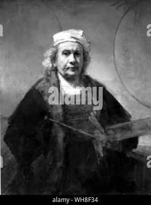 Harmensz van Rijn Rembrandt (1606-1669), pittore olandese, autoritratto. Foto Stock