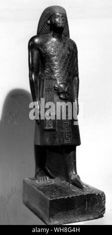 Aanem, fratello della Regina Tiye, sacerdote di Heliopolis, secondo profeta di Amon. Da Tutankhamon da Christiane Desroches Noblecourt, pagina 134. Foto Stock