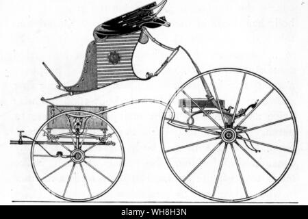 Il highflier phaeton popolare della fine del XVIII secolo. Da enciclopedia del cavallo pagina 101. Foto Stock
