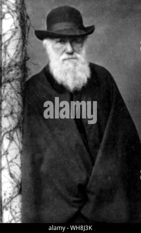 Ritratto di Robert Charles Darwin 1809 -1896), il grande naturalista, nel suo medioevo c.1854. Da Darwin e la Beagle da Alan Moorhead, pagina 268. Robert Charles Darwin fu un naturalista britannico che ha raggiunto fama duratura come autore della teoria dell'evoluzione per selezione naturale. Darwin quinquennale del viaggio sul Beagle portato lui eminenza come geologo e fama come un famoso autore. Il suo le osservazioni biologiche lo ha portato a studiare la trasmutazione delle specie e di sviluppare la sua teoria della selezione naturale nel 1838. Il suo 1859 Libro, l'origine delle specie per mezzo della selezione naturale, o Foto Stock