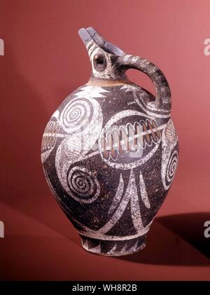 Magistrale arte ceramica di vecchi palazzi. Da Festo, XVIII secolo A.C. Foto Stock