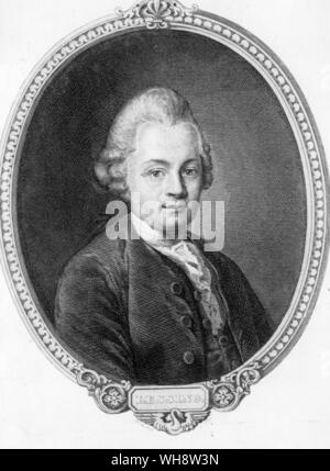 Gotthold Ephraim Lessing 1729-1781 dramaists tedesco e un critico Foto Stock