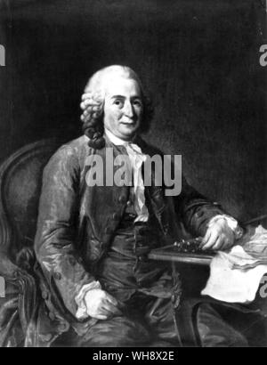 Carlo Linneo, (1707-1778) naturalista svedese e del medico da A. Roselin, 1775 Foto Stock