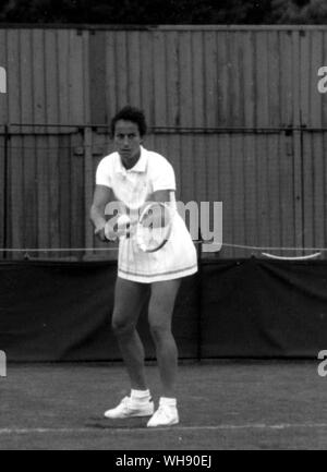 Virginia Wade, inglese giocatore di tennis. Ha vinto il torneo di Wimbledon nel 1977. Foto Stock