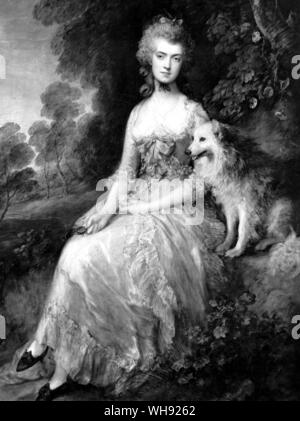 La signora Robinson, attrice inglese, romanziere e poeta (1758-1800), Perdita, 1781. Da Thomas Gaunsborough (1727-88). Della società inglese pittore di ritratti e paesaggi. Foto Stock