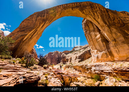 Rainbow Bridge National Monument, Utah, Stati Uniti d'America, America del Nord Foto Stock