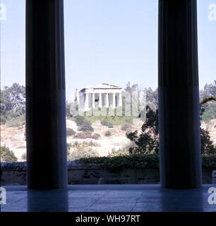 Ad Atene il Theseion Foto Stock