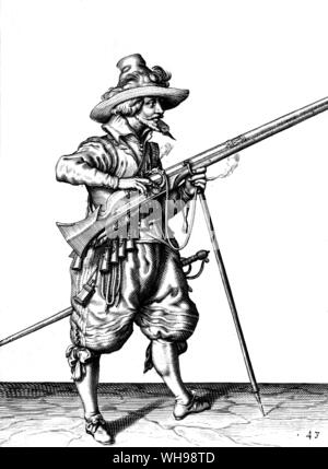 Warfare/Musketeer, probabilmente all'inizio del XVII secolo. Foto Stock