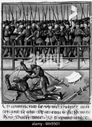 La guerra europea/Francia,l'alto Medioevo: XV secolo battaglia. Foto Stock